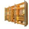 Guarda-roupa Casal 6 Portas com 6 Portas Reflecta com Pés com Led Imperatriz Naturale - 8