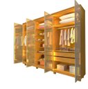 Ver mais imagens de Guarda-roupa Casal 6 Portas com 6 Portas Reflecta com Pés com Led Imperatriz Naturale
