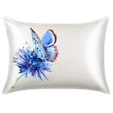 Ver imagem 1 de Fronha para Travesseiro Cetim antiFrizz Borboleta Azul M01