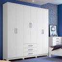 Ver imagem 1 de Guarda-Roupa Casal 6 Portas 3 Gavetas Caju Henn