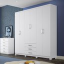 Ver imagem 2 de Guarda-Roupa Casal 6 Portas 3 Gavetas Caju Henn