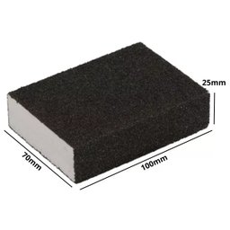 Kit 03 Esponjas Abrasivas Rígida Alta Abrasividade Granulação 80 - 2