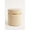 Ver imagem 2 de Kit Puffs com Cinta Dourada Superior Palha Veludo