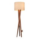 Ver imagem 3 de Luminária Abajur Tripé de Chão Paris Retrô Moderna Bivolt - Palha