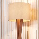 Ver imagem 2 de Luminária Abajur Tripé de Chão Paris Retrô Moderna Bivolt - Palha