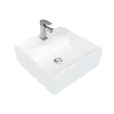 Ver imagem 1 de Cuba Atenas Branco Kit com Valvula e Torneira 48,0x38,0x13,0mm - Levo