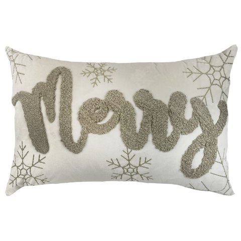 Almofada Vel Off 35x52 C/aplic Boucle Merry Fendi:merry Fendi