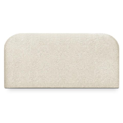 Cabeceira Painel Suspenso Casal 140 cm Alana Organica Boucle Bege Artte