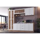 Ver imagem 1 de Armário de Cozinha Completo Ditália Denver s/ tampo Rv/BrD10