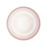Prato Raso de Cristal Coração Borda Rosa 28cm 1685 - Lyor - 1