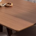 Ver imagem 4 de Conjunto de Jantar Mesa Avena 6 Cadeiras New Drop - Canella C/ Cinza