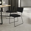 Ver imagem 2 de Kit 04 Cadeiras Decorativas Para Sala De Jantar Allana L02 Suede Preto - Lyam Decor