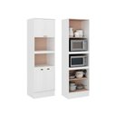 Ver imagem 1 de Torre para 2 Fornos com Portas para Cozinha 70cm Cor:branco