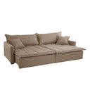 Ver imagem 5 de Sofá Cama Flora 02 Módulos de 120cm Br 15cm Meu Sofá Online A226 Linho Bege