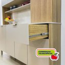 Ver mais imagens de Armário de Cozinha com Balcão Bien 8 Portas 1 Gaveta Freijó/vanilla - Pnr Móveis