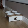 Comedouro Elevado Quadruplo Cachorro Pet Mdf - Porcelana - 5
