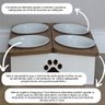 Comedouro Elevado Quadruplo Cachorro Pet Mdf - Porcelana - 3