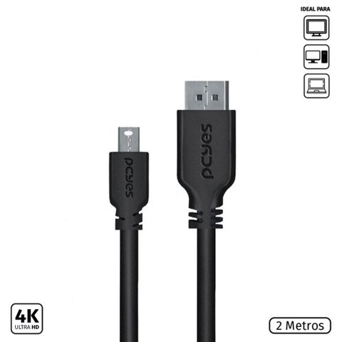 Cabo Mini Displayport Macho para Displayport Macho V.1.2 28a