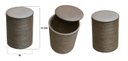 Ver imagem 3 de Kit 3 Puff Baú Banquinho Apoio Para Pés Organizador Porta Objetos BGPLASTICOS BGBP MARROM CHOCOLATE
