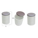 Ver imagem 6 de Kit 3 Puff Baú Banquinho Apoio Para Pés Organizador Porta Objetos BGPLASTICOS BGBP MARROM CHOCOLATE