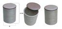 Ver imagem 4 de Kit 3 Puff Baú Banquinho Apoio Para Pés Organizador Porta Objetos BGPLASTICOS BGBP MARROM CHOCOLATE