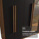 Ver imagem 7 de Guarda-roupa Casal 8 Portas Batentes com Espelho Venus Madesa