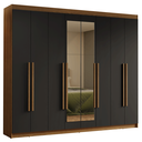 Ver imagem 3 de Guarda-roupa Casal 8 Portas Batentes com Espelho Venus Madesa