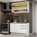 Ver imagem 1 de Armário de Cozinha Compacta 120cm Branco Glamy Madesa 02