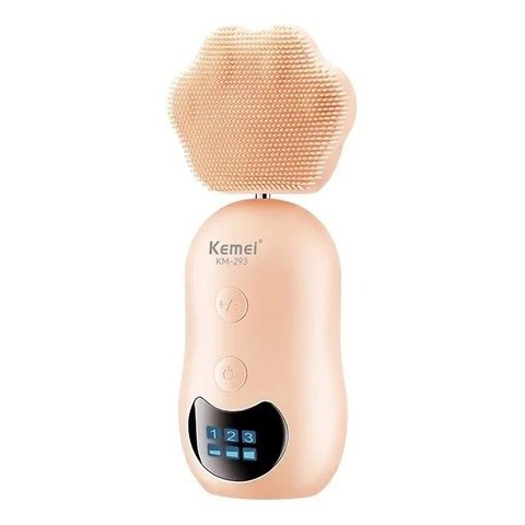 Escova Elétrica Limpeza Facial e Massageadora Prava D'Agua Kemei Km 293