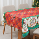 Ver imagem 2 de Toalha de Mesa 4 Lugares Brilhare Estampada Natal 1,45x1,45cm Tecido Oxford:Estampa 2