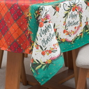 Ver imagem 4 de Toalha de Mesa 4 Lugares Brilhare Estampada Natal 1,45x1,45cm Tecido Oxford:Estampa 2