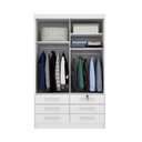 Ver imagem 2 de Guarda Roupa Casal Chicago 2 Portas 6 Gavetas S-espelho Tcil