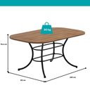 Ver imagem 2 de Mesa de Jantar 6 Lugares 1,60m 1547 Carraro Freijó com Preto