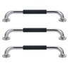 Barra de Apoio 30cm Inox Suporte Antiderrapante Kit 3 unidades Idoso Deficiente Banheiro Box Quarto  - 1