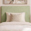 Ver imagem 2 de Cabeceira Painel Suspenso Solteiro 100 cm Luna Retangular Boucle Oliva Artte