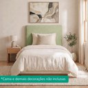 Ver imagem 7 de Cabeceira Painel Suspenso Solteiro 100 cm Luna Retangular Boucle Oliva Artte