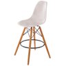 Banqueta Charles Eames Branca Base Madeira 1,08 MT (ALT) - 44080 - 1
