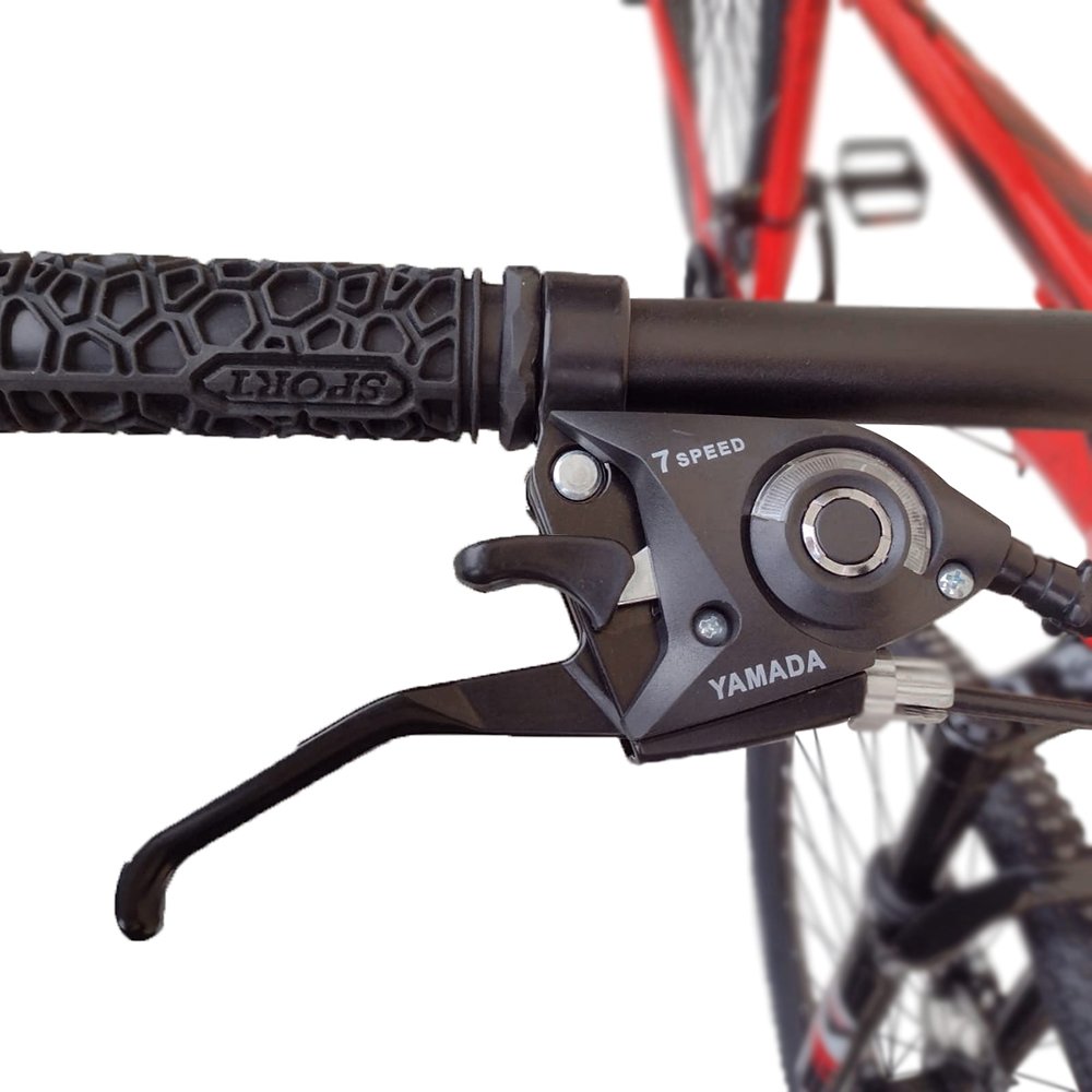 Bicicleta 29 Alfameq AFX 21 velocidades (vermelha/preta) - 4