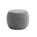 Ver imagem 1 de Puff Decorativo Redondo Golf 55x55cm Poliéster Cinza - Nexta Casa