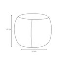 Ver imagem 4 de Puff Decorativo Redondo Golf 55x55cm Poliéster Cinza - Nexta Casa