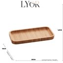 Ver mais imagens de Kit 6 Petisqueiras Bandeja Bambu 20x10cm Lyor Hire Prato Salgados Petiscos