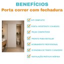Ver imagem 3 de Porta de Correr Branca 70x210 Cm com Fechadura e Puxador