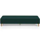 Ver imagem 5 de Puff Decorativo Sala de Estar Bali W01 Pés Palito 210x60cm Bouclê Verde - Lyam Decor