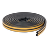 Veda Frestas Auto Adesivo Para Porta Janelas 6mm Comfort Door 6 Metros Preto - 3