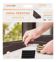 Ver imagem 1 de Veda Frestas Auto Adesivo Para Porta Janelas 6mm Comfort Door 6 Metros Preto