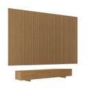 Ver imagem 3 de Rack com Painel Ripado TV 86 Polegadas Planejado 360x230cm Aruá CabeCasa MadeiraOriginals Marrom
