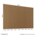 Ver imagem 4 de Rack com Painel Ripado TV 86 Polegadas Planejado 360x230cm Aruá CabeCasa MadeiraOriginals Marrom