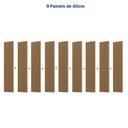 Ver imagem 5 de Rack com Painel Ripado TV 86 Polegadas Planejado 360x230cm Aruá CabeCasa MadeiraOriginals Marrom