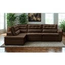 Ver imagem 1 de Sofá de Canto Retrátil e Reclinável com Molas 3,40x2,00 Esquerdo Viena Suede Mirra Decor