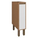 Ver imagem 1 de Armário de Cozinha 20x58,5 cm Porta Condimentos Vitória Rimo Carvalho/Branco Polar Móveis Rimo